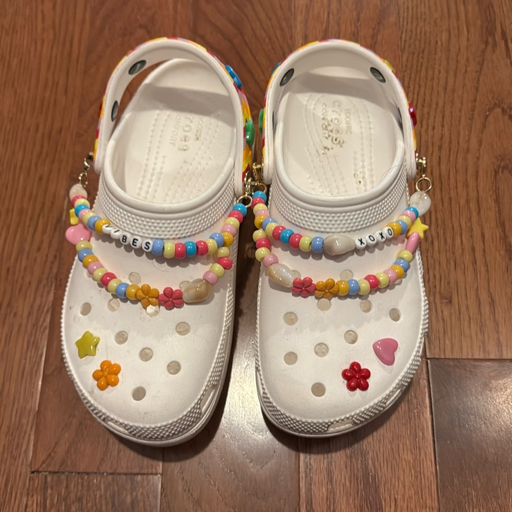 Platform good vibes crocs
